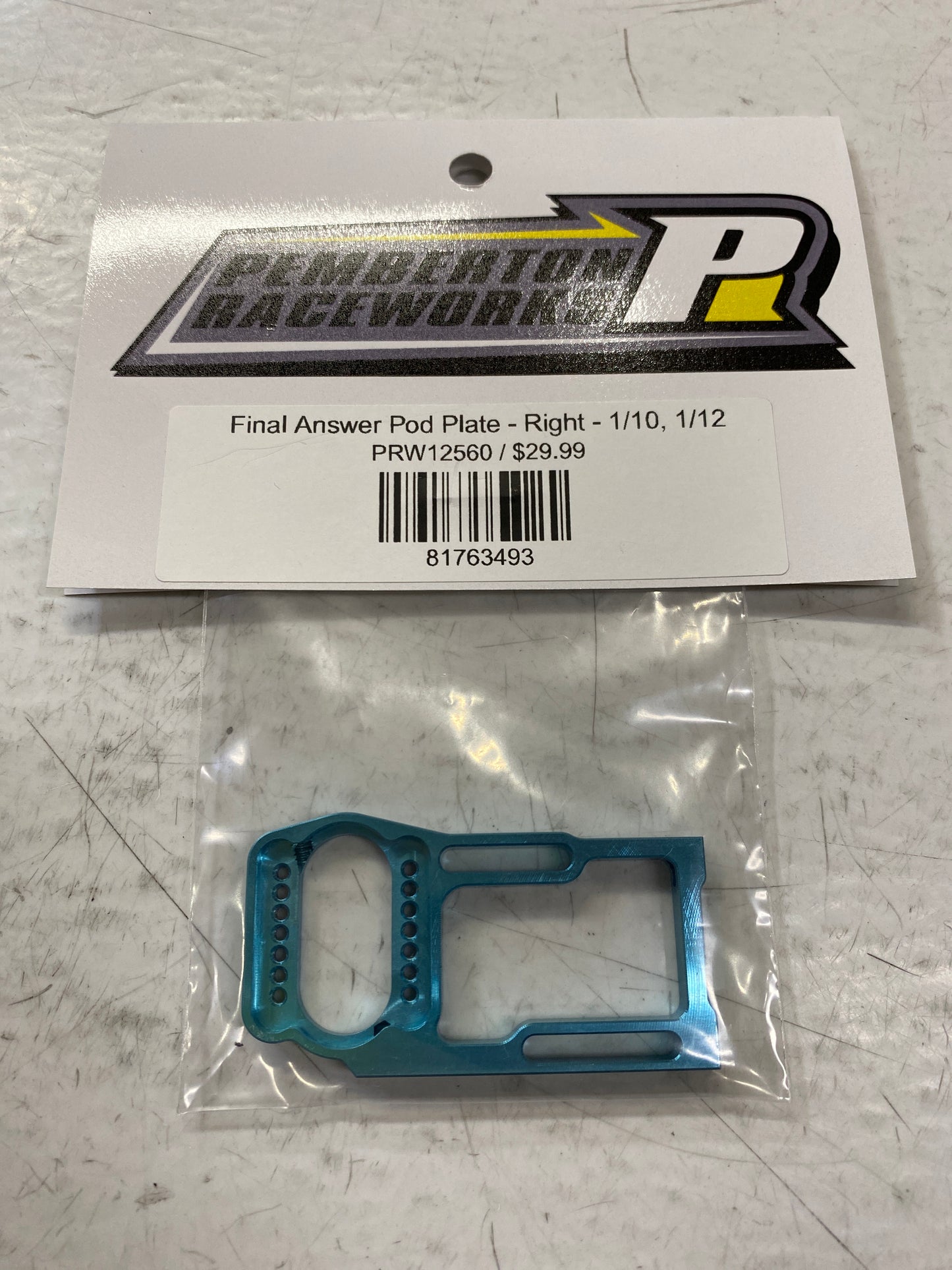 Final Answer Pod Plate - Right/Motor Mount Side (PRW12560)