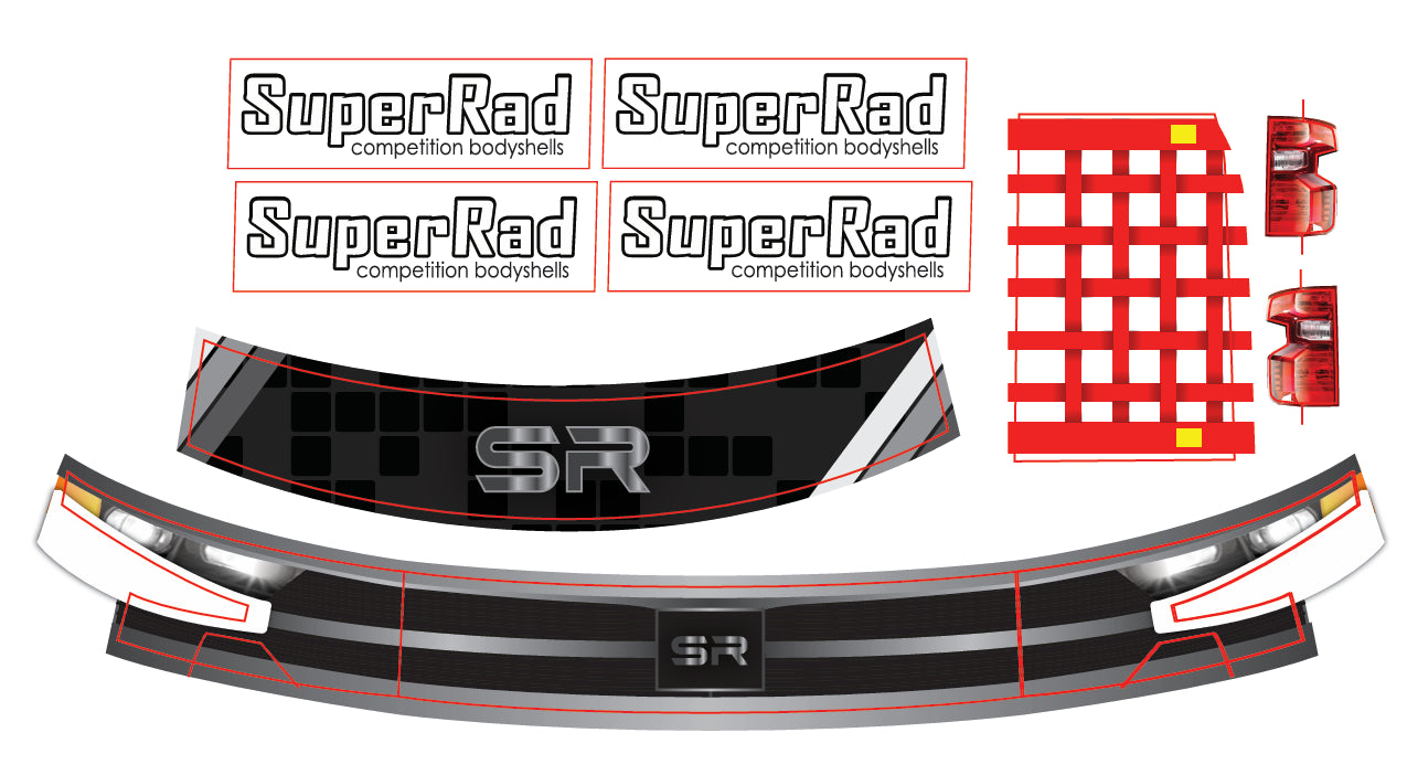 SuperRad SR-23 SuperTRK10 1/10 Oval Truck Body