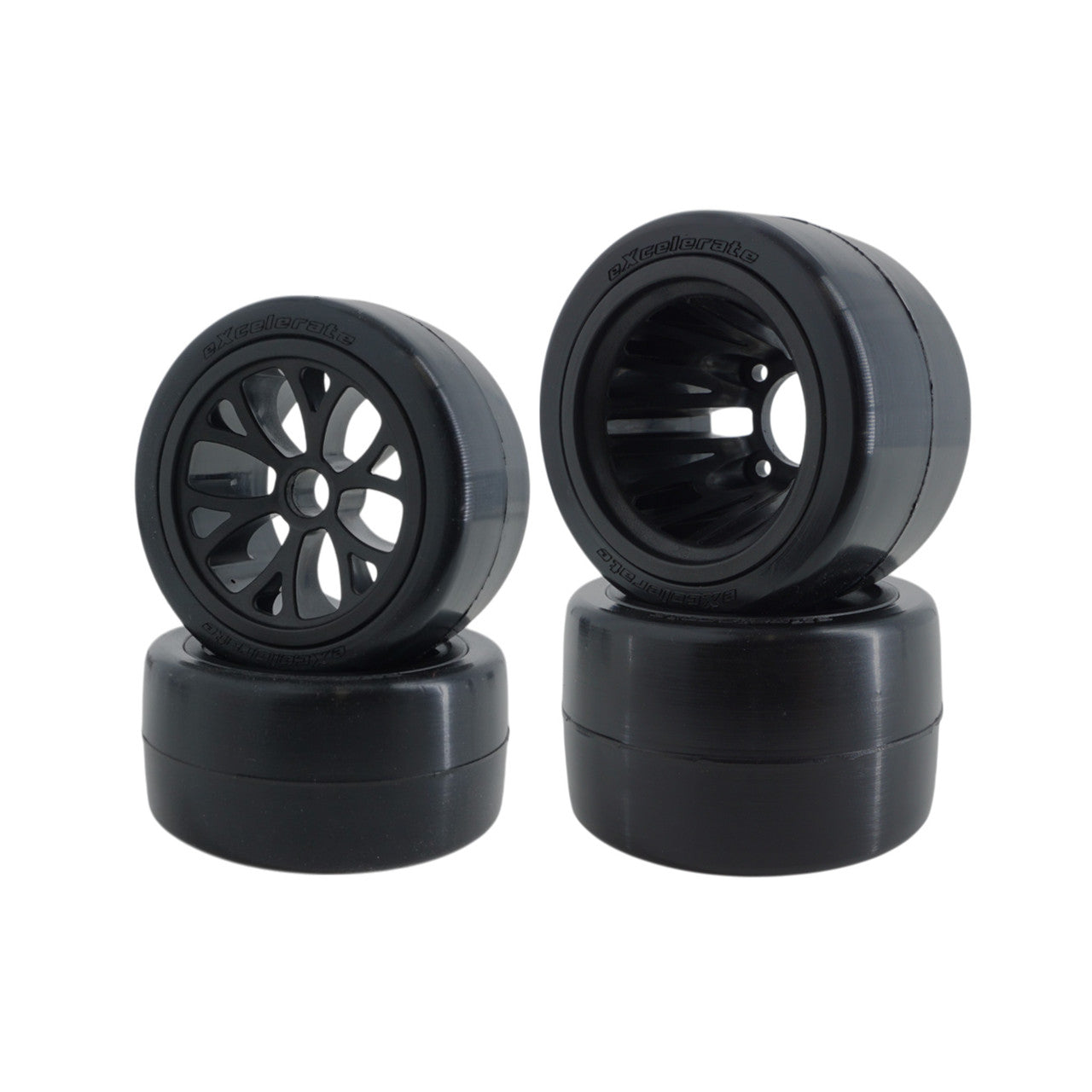 eXcelerate WGT-R Pre-Mount Rubber Tire Set (CM/CS)