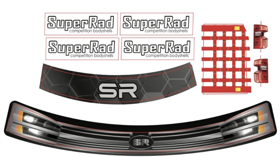 SuperRad SR-21 SuperTRK10 1/10 Oval Truck Body