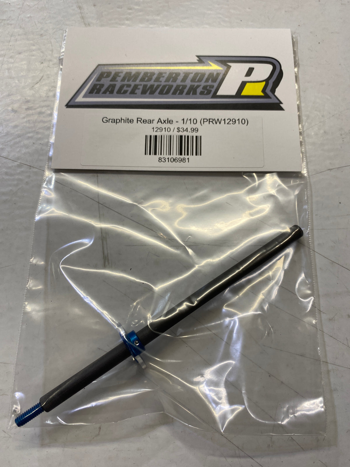 Graphite Rear Graphite Rear Axle - 1/10 (PRW12910) – Pemberton Raceworks