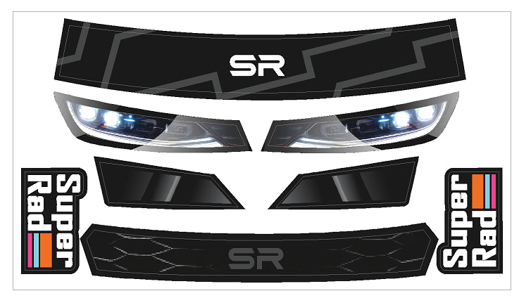 SuperRad SR-27 SuperMero 1/10 Oval Stock Car Body
