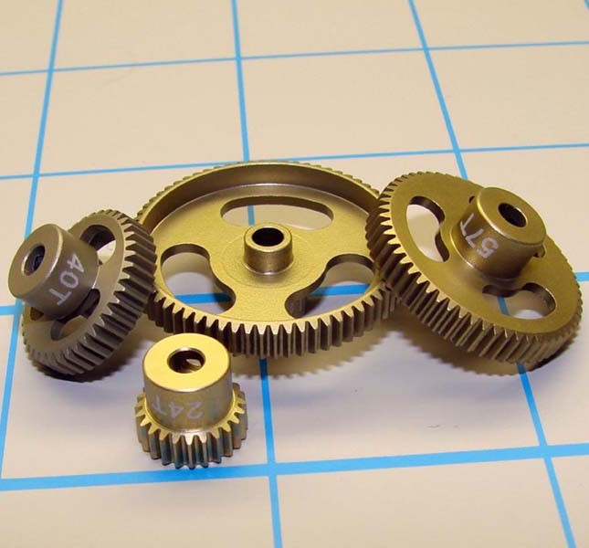 CRC "Gold Standard" 64-Pitch Machined Aluminum Pinion Gear