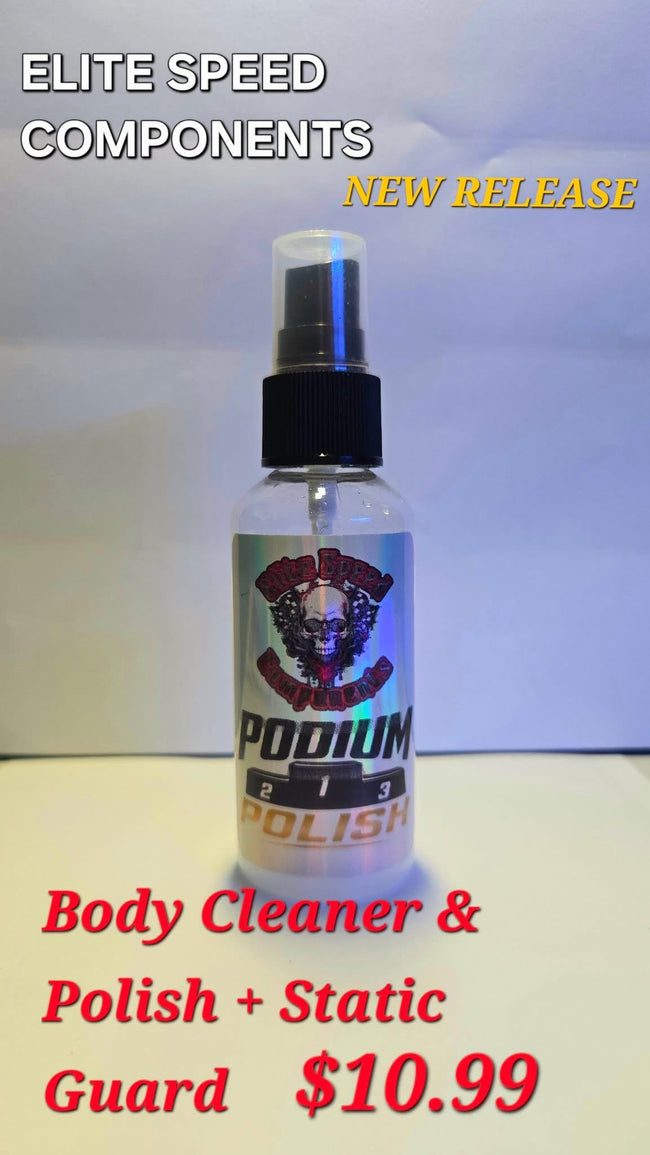 Elite Speed Components Podium Polish - RC Body Cleaner/Polish & Static Guard