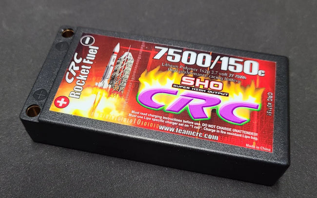 CRC 1s Rocket Fuel LiPo Battery - 3.7v, 7500mAh, Ultra-Low IR, SHO